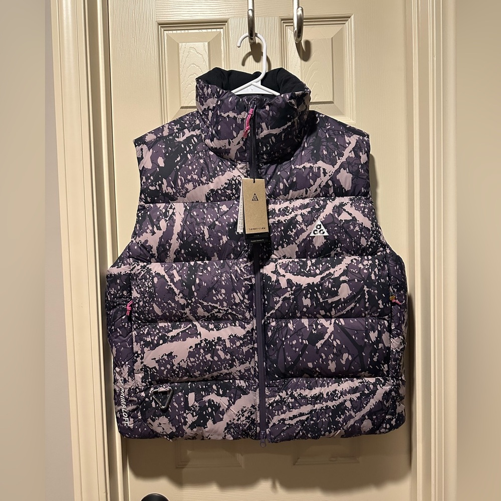 Nike ACG Lunar Lake Therma-FIT ADV puffer vest in Raisin Purple and Black